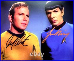 STAR TREK William Shatner, Leonard Nimoy Signed 8x10 Authentic Autograph withCOA STAR TREK William Shatner, Leonard Nimoy Signed 8x10 Authentic Autograph withCOA