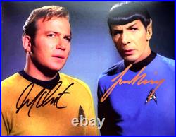 STAR TREK William Shatner, Leonard Nimoy Signed 8x10 Authentic Autograph withCOA STAR TREK William Shatner, Leonard Nimoy Signed 8x10 Authentic Autograph withCOA