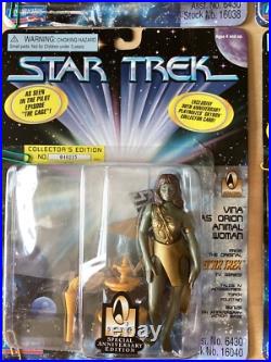 STAR TREK. X 4 EXCLUSIVE 30th ANNIVERSARY FIGURES. 1996. Pilot Episode THE CAGE STAR TREK. X 4 EXCLUSIVE 30th ANNIVERSARY FIGURES. 1996. Pilot Episode THE CAGE