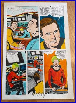 STAR TREK original color guide ART 1975 KIRK BONES UHURA power record set