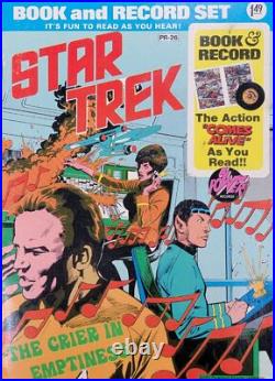 STAR TREK original color guide ART 1975 KIRK BONES UHURA power record set
