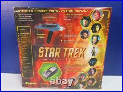 STAR TREK original series PHASER PISTOL 2 in 1 WORKING cosplay ART ASYLUM 2003
