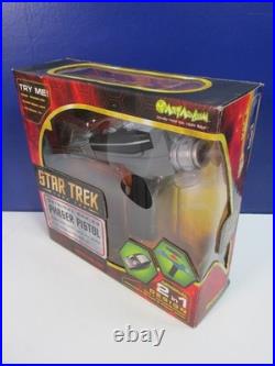 STAR TREK original series PHASER PISTOL 2 in 1 WORKING cosplay ART ASYLUM 2003
