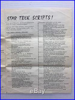 SUPER RARE VINTAGE Official ORIGINAL Star Trek Catalog #1 1968