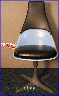 Seat Pad for Burke #115 chair. High quality, comfortable, Black Vinyl