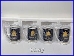 Set of 4 Hamilton Star Trek Tankard Collection USS Enterprise/Sulu/Scotty/Chekov