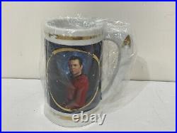 Set of 4 Hamilton Star Trek Tankard Collection USS Enterprise/Sulu/Scotty/Chekov