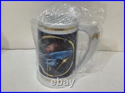 Set of 4 Hamilton Star Trek Tankard Collection USS Enterprise/Sulu/Scotty/Chekov