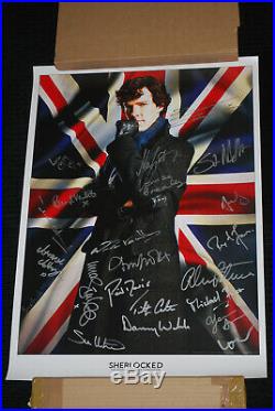 Sherlock Rare & Original Signed Poster Benedict Star Trek Avengers Cumberbatch