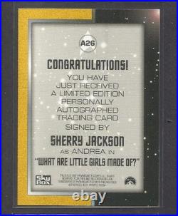 Sherry Jackson Signed Autograph Card Star Trek Season 1 Sybox Vintage Tv Tc2b11