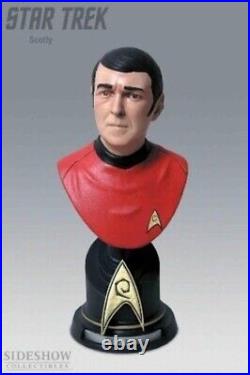 Sideshow Collectibles Scotty 7'' Montgomery Scott Bust Star Trek Figure Statue