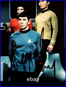 Signed 8x10 Original Star Trek Cast(Nimoy, Shatner, Takai, Kelley, Doohan) withCOA Signed 8x10 Original Star Trek Cast(Nimoy, Shatner, Takai, Kelley, Doohan) withCOA
