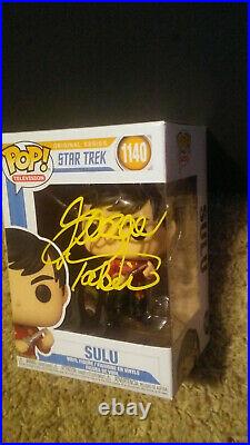 Signed Funko#1140 Star Trek Original Series Sulu George Takei + COA