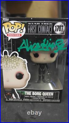 Signed Pop#1707 The Borg Queen Star Trek First Contact Alice Krige + COA Signed Pop#1707 The Borg Queen Star Trek First Contact Alice Krige + COA