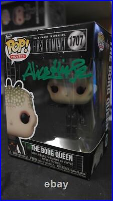 Signed Pop#1707 The Borg Queen Star Trek First Contact Alice Krige + COA Signed Pop#1707 The Borg Queen Star Trek First Contact Alice Krige + COA