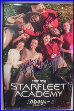 Signed Poster 11x17 Star Trek Starfleet Academy. Holly Hunter, + COA
