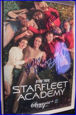 Signed Poster 11x17 Star Trek Starfleet Academy. Holly Hunter, + COA