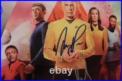 Signed Poster Star Trek Strange New Worlds 11x17 Jess Bush, Ethan Peck + COA
