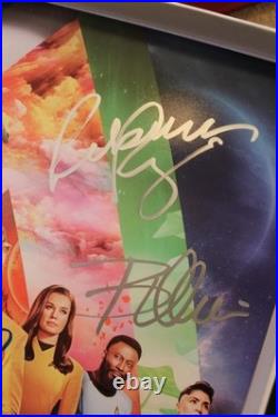 Signed Poster Star Trek Strange New Worlds 11x17 Jess Bush, Ethan Peck + COA