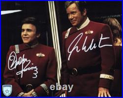 Signed Star Trek William Shatner Walter Koenig Kirk Chekov 8x10 with Official Pix