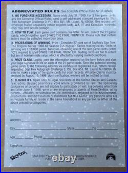 Skybox Star Trek The Original Series TOS Season 3 Autograph Challenge C VOID