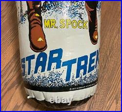 Spock STAR TREK INFLATABLE BOP Punching BAG 1975 AHI PARAMOUNT Pictures Vtg
