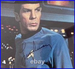 Spock Star Trek 25th Anniversary photograph plaque signed by Leonard Nemoy