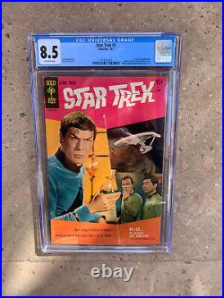 Star Trek #1! CGC 8.5! Origin & 1st Star Trek Comic! NEW CASE! OW PAGES