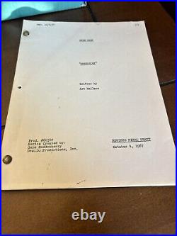 Star Trek 1967 Original Script Obsession From Helena Seabright Barbara Gordon