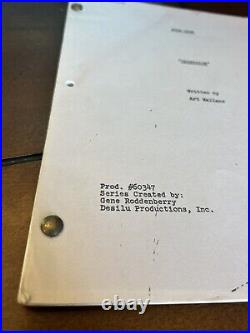 Star Trek 1967 Original Script Obsession From Helena Seabright Barbara Gordon