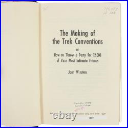 Star Trek 1972 First Convention Fandom History Roddenberry Shatner Nimoy 1977