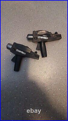 Star Trek 1975 Orig. Plastic Toy Disc Launcher Phasers, Lot Of Two. Ex+++