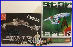 Star Trek 1979 Klingon Cruiser & 2009 U. S. S. Enterprise 1701 Model Kits