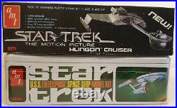 Star Trek 1979 Klingon Cruiser & 2009 U. S. S. Enterprise 1701 Model Kits