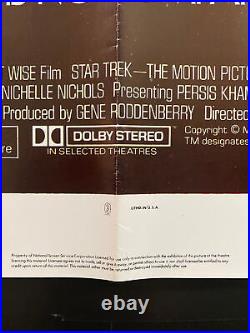 Star Trek (1979) Original vintage U. S one sheet movie poste