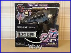 Star Trek 2 in 1 Phaser Pistol (Black Handle) Diamond Select (Unopened)