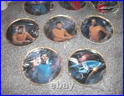 Star Trek 25th Anniversary Commemorative Plate Collection x 9. 1991