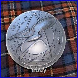 Star Trek 30 One Weekend on Earth-Franklin Mint 1996 Pure Pewter Medallion Coin
