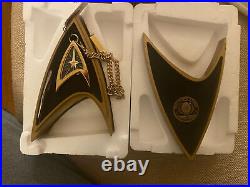 Star Trek 30th Anniversary Gold Pocket Watch Ltd Edition 198/1000. Fossil 1996