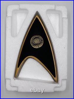Star Trek 30th Anniversary Gold Pocket Watch Ltd Edition 912/1000. Fossil 1996