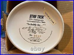 Star Trek 30th Anniversary Pewter Figure Stein 1996 To Boldly Go & Box #30/1966