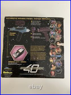 Star Trek 40th Anniversary Phaser Complete Original Packaging Fully Working