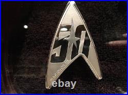 Star Trek 50th Anniversary Silver Delta Coin