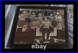 Star Trek 8×10 Promo Signed By 3 Original Cast Members