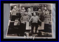 Star Trek 8×10 Promo Signed By 3 Original Cast Members