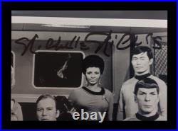 Star Trek 8×10 Promo Signed By 3 Original Cast Members