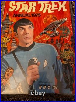 Star Trek Annual-1975- Hardcover-authorised Edition -bbc Tv-spock Cover