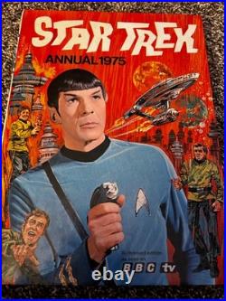 Star Trek Annual-1975- Hardcover-authorised Edition -bbc Tv-spock Cover
