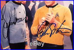 Star Trek Autograph 8x10 Photo Signed Leonard Nimoy & Will Shatner(EBAU-1297)