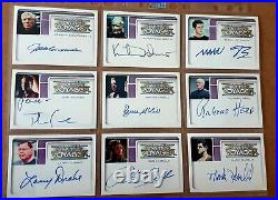 Star Trek Autograph Cards. Complete Voyager 2002 Rittenhouse. 9 Card Bundle